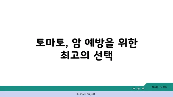 토마토의 놀라운 암 예방 효과| 연구 결과와 섭취 방법 | 건강, 항암 식품, 식단