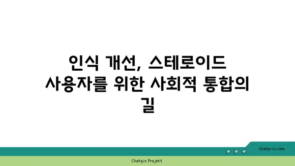 스테로이드 사용자를 향한 사회적 낙인과 편견| 현실과 극복 방안 | 스테로이드, 차별, 오해, 인식 개선, 사회적 통합