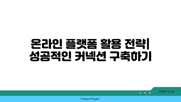 온라인 플랫폼 활용| 커넥션 구축을 위한 기술의 역할 | 네트워킹, 관계 형성, 온라인 플랫폼 활용 전략