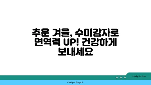 수미감자로 면역력 UP! 건강하게 겨울나기 | 면역력 강화, 수미감자 효능, 겨울철 건강