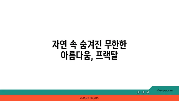 프랙탈의 아름다움| 자연과 예술 속에서 만나는 무한한 패턴 | 프랙탈, 자연, 예술, 패턴, 수학