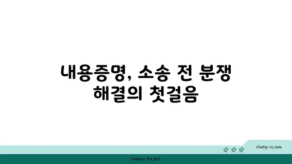 소송 전 필수! 내용증명의 중요성| 효과적인 작성 & 활용 가이드 | 법률, 분쟁 해결, 소송 준비