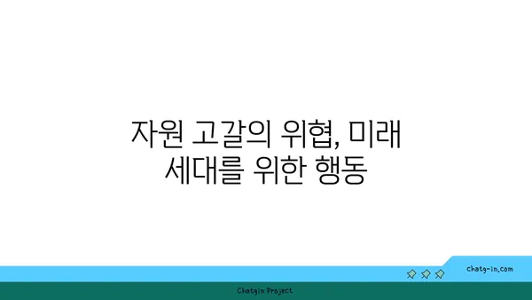 지구의 자원 보존| 지속 가능한 미래를 위한 우리의 책임 | 지속가능발전, 환경 보호, 자원 고갈, 미래 세대