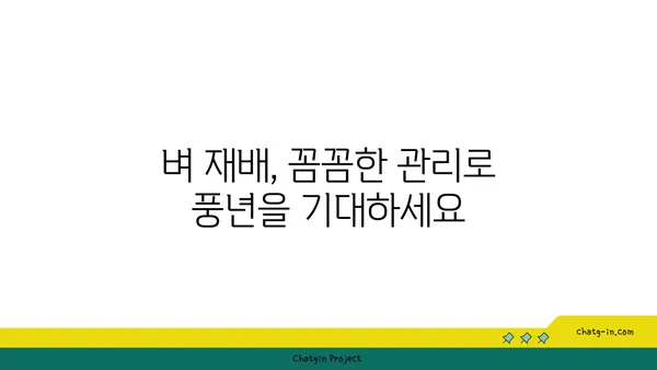 벼농사 성공 전략| 품종부터 수확까지 완벽 가이드 | 벼 재배, 벼농사, 벼 관리, 벼 수확, 벼 품종, 벼 병해충