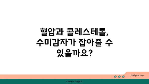 수미감자, 심장 건강 지키는 슈퍼푸드? | 심장 건강, 혈압, 콜레스테롤, 효능