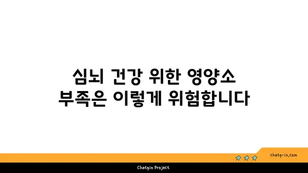 심뇌 건강 지키는 5가지 필수 영양소| 비타민과 미네랄 | 뇌 건강, 심혈관 건강, 건강 관리, 영양 팁