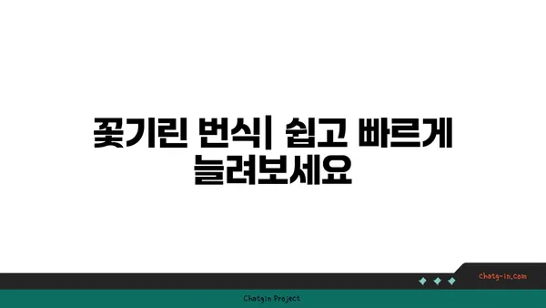 꽃기린 키우기 완벽 가이드 | 꽃기린 종류, 물주기, 번식, 병충해 관리