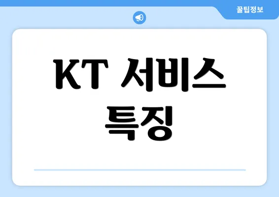 KT 서비스 특징