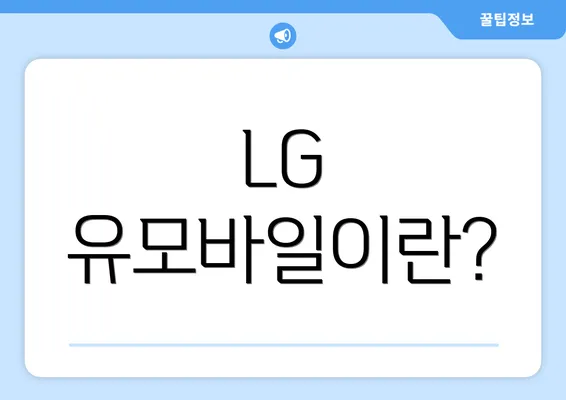 LG 유모바일이란?