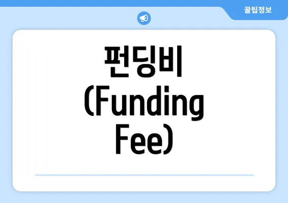 펀딩비 (Funding Fee)