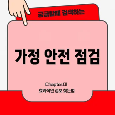 가정 안전 점검