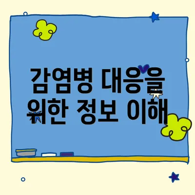 감염병 대응을 위한 정보 이해