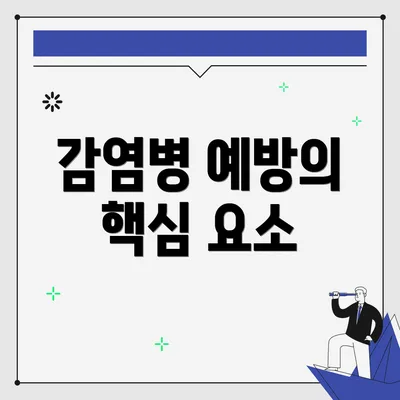 감염병 예방의 핵심 요소