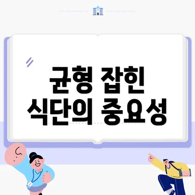 균형 잡힌 식단의 중요성