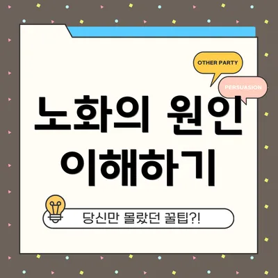 노화의 원인 이해하기