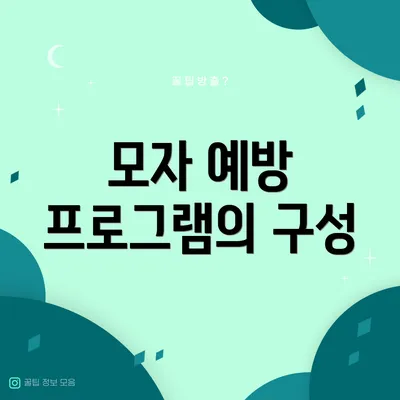 모자 예방 프로그램의 구성