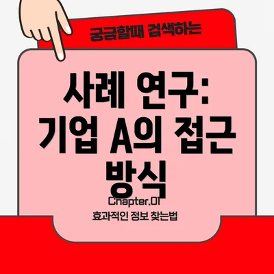 사례 연구: 기업 A의 접근 방식