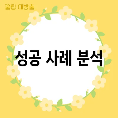 성공 사례 분석