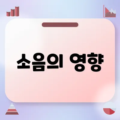 소음의 영향