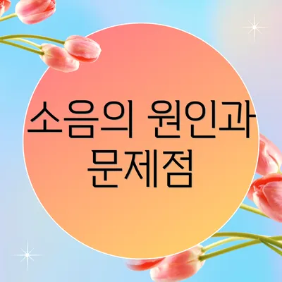 소음의 원인과 문제점