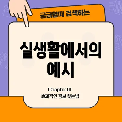 실생활에서의 예시