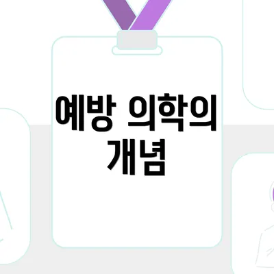 예방 의학의 개념
