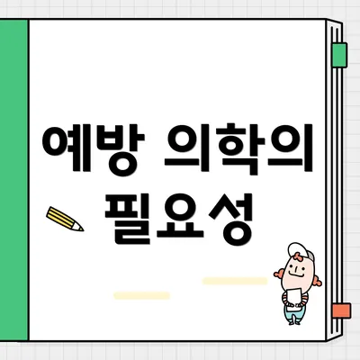 예방 의학의 필요성