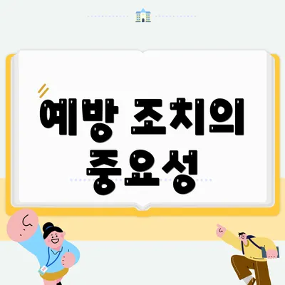 예방 조치의 중요성