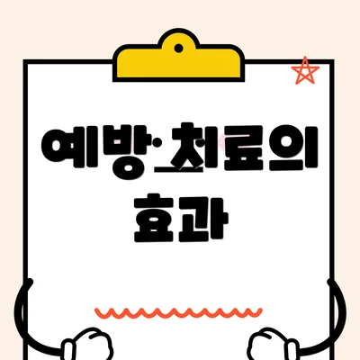 예방 치료의 효과