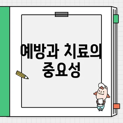 예방과 치료의 중요성
