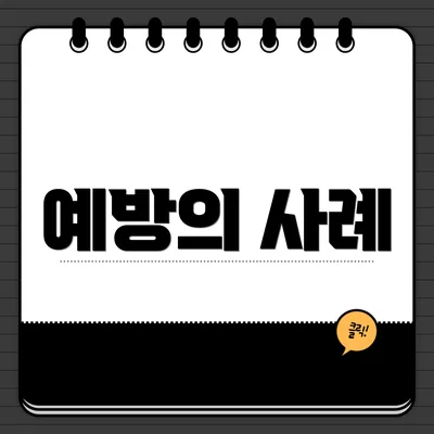 예방의 사례