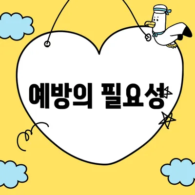 예방의 필요성