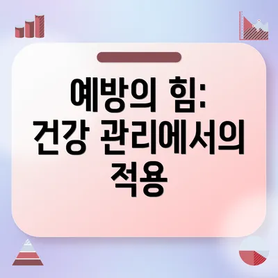 예방의 힘: 건강 관리에서의 적용