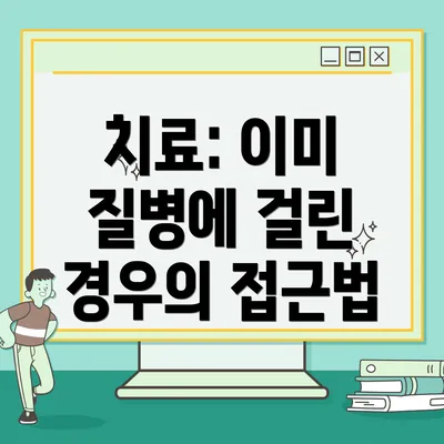 치료: 이미 질병에 걸린 경우의 접근법