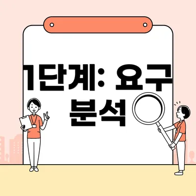 1단계: 요구 분석