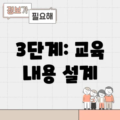 3단계: 교육 내용 설계
