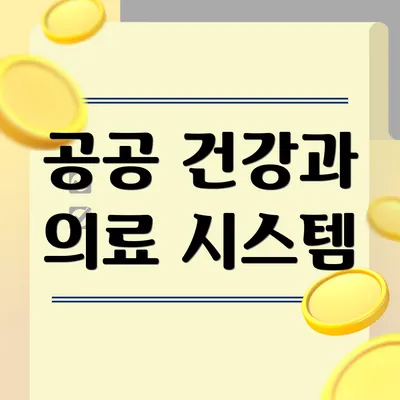 공공 건강과 의료 시스템