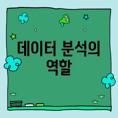 데이터 분석의 역할