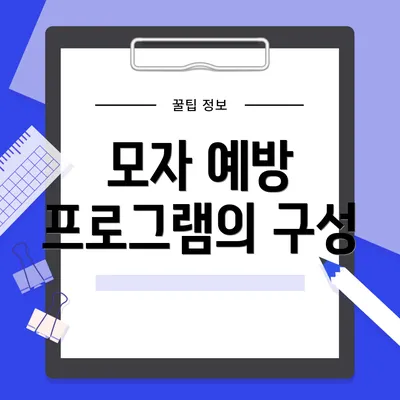 모자 예방 프로그램의 구성