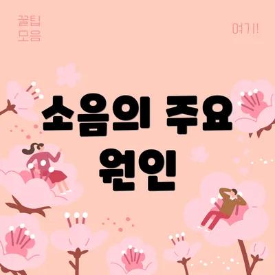 소음의 주요 원인