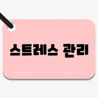 스트레스 관리