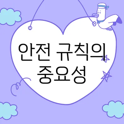 안전 규칙의 중요성