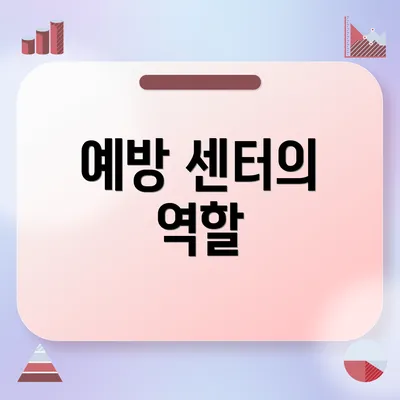 예방 센터의 역할