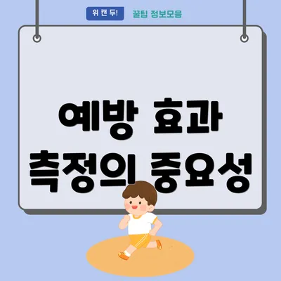 예방 효과 측정의 중요성