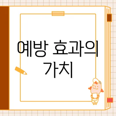 예방 효과의 가치