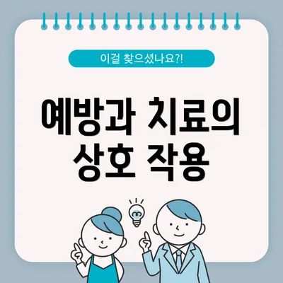 예방과 치료의 상호 작용
