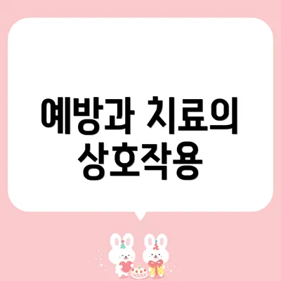 예방과 치료의 상호작용