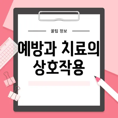 예방과 치료의 상호작용