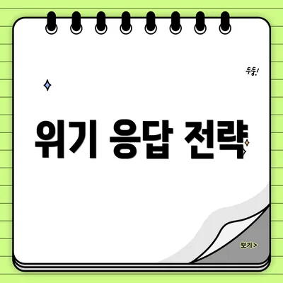 위기 응답 전략