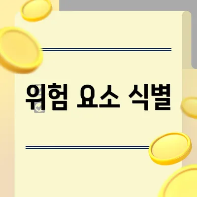 위험 요소 식별